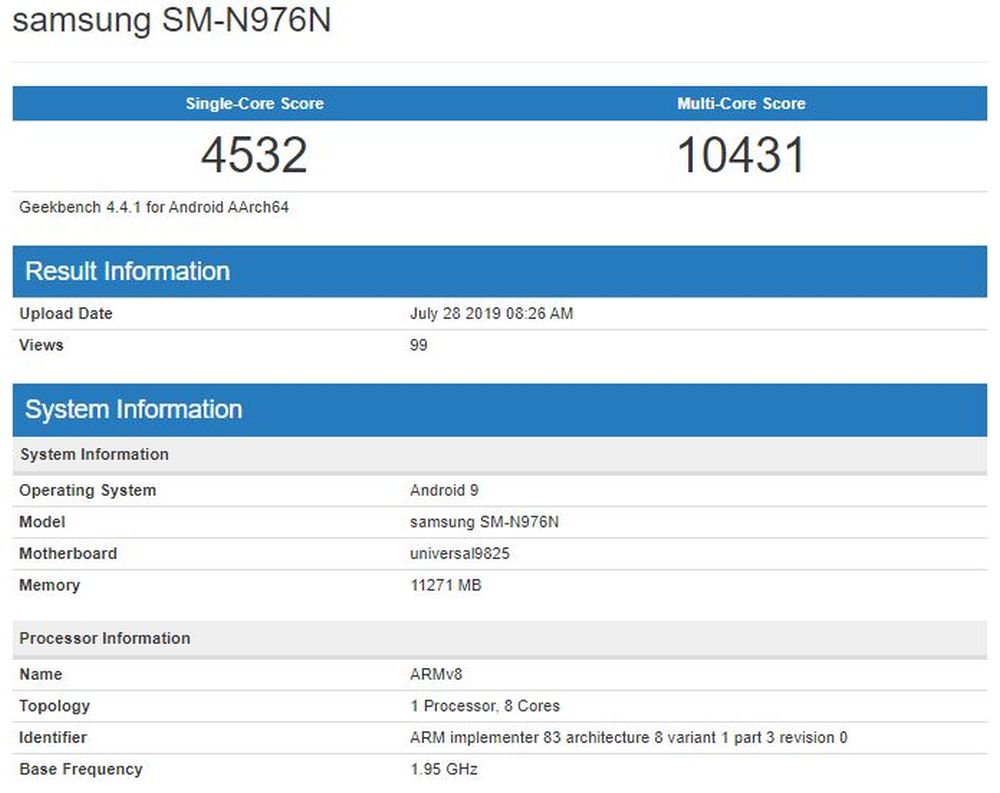 Galaxy Note 10+ 5G dengan chipset Exynos 9825 akan diperbandingkan