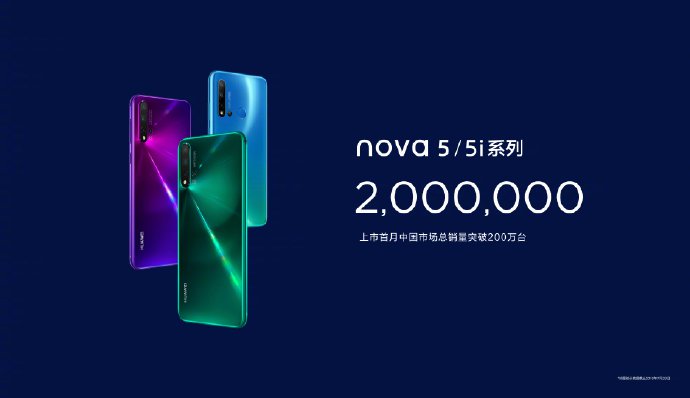 Nova 5 Pro 2 million sales