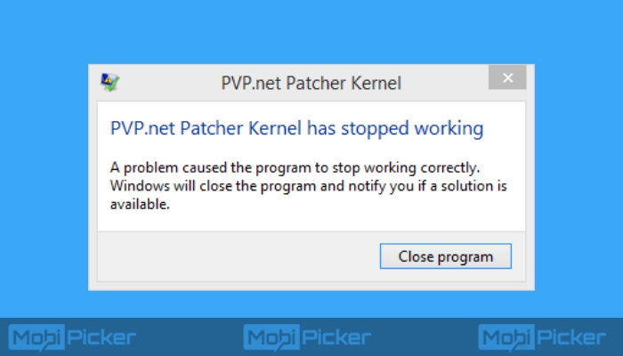 kernel patcher pvp.net har slutat arbeta i ligan av legender