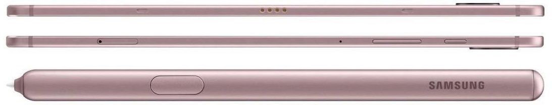 Render baru menawarkan tampilan warna pink yang lebih dekat Galaxy Tab S6