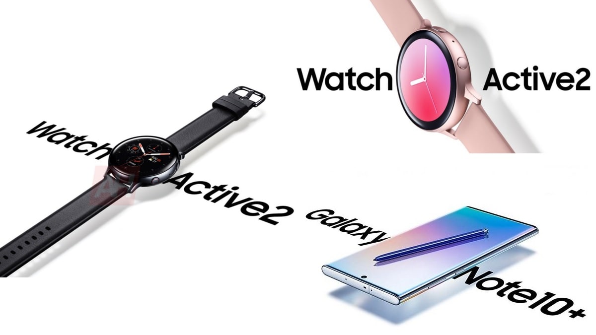 Samsung Galaxy Note 10+, Galaxy Watch Active 2 Official Renders Leaked; Price Tipped Again