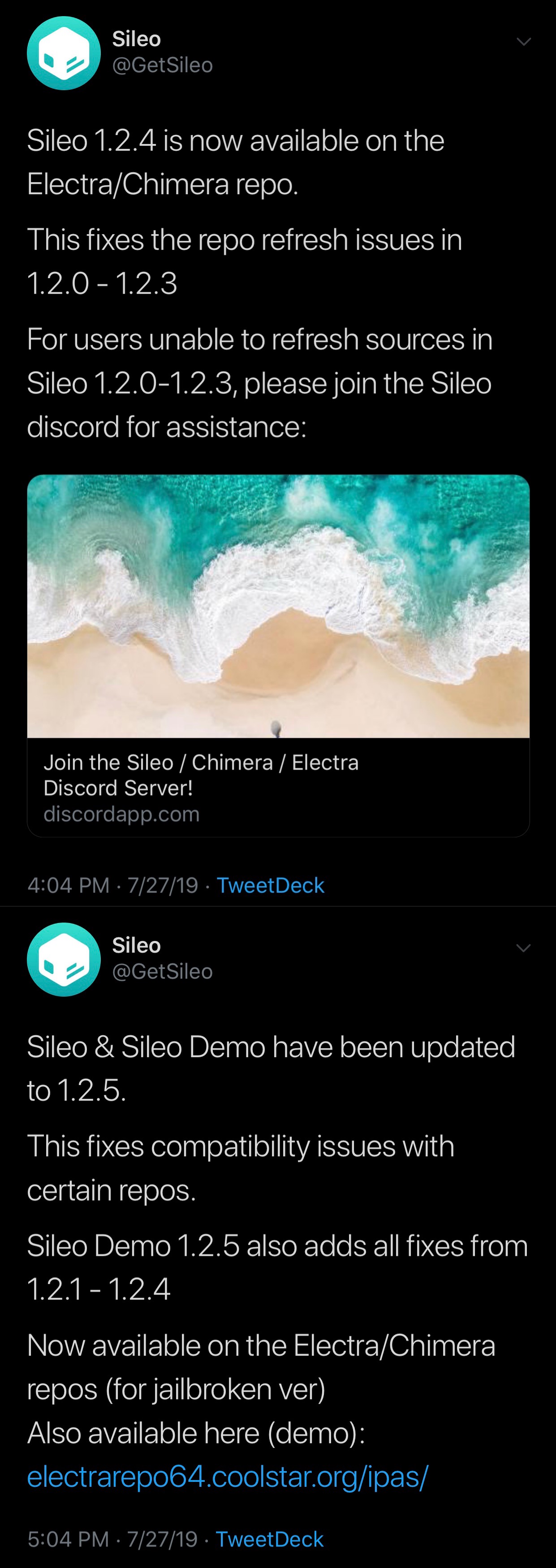 Sileo v1.2.5 dirilis untuk mengatasi masalah repositori lainnya 3