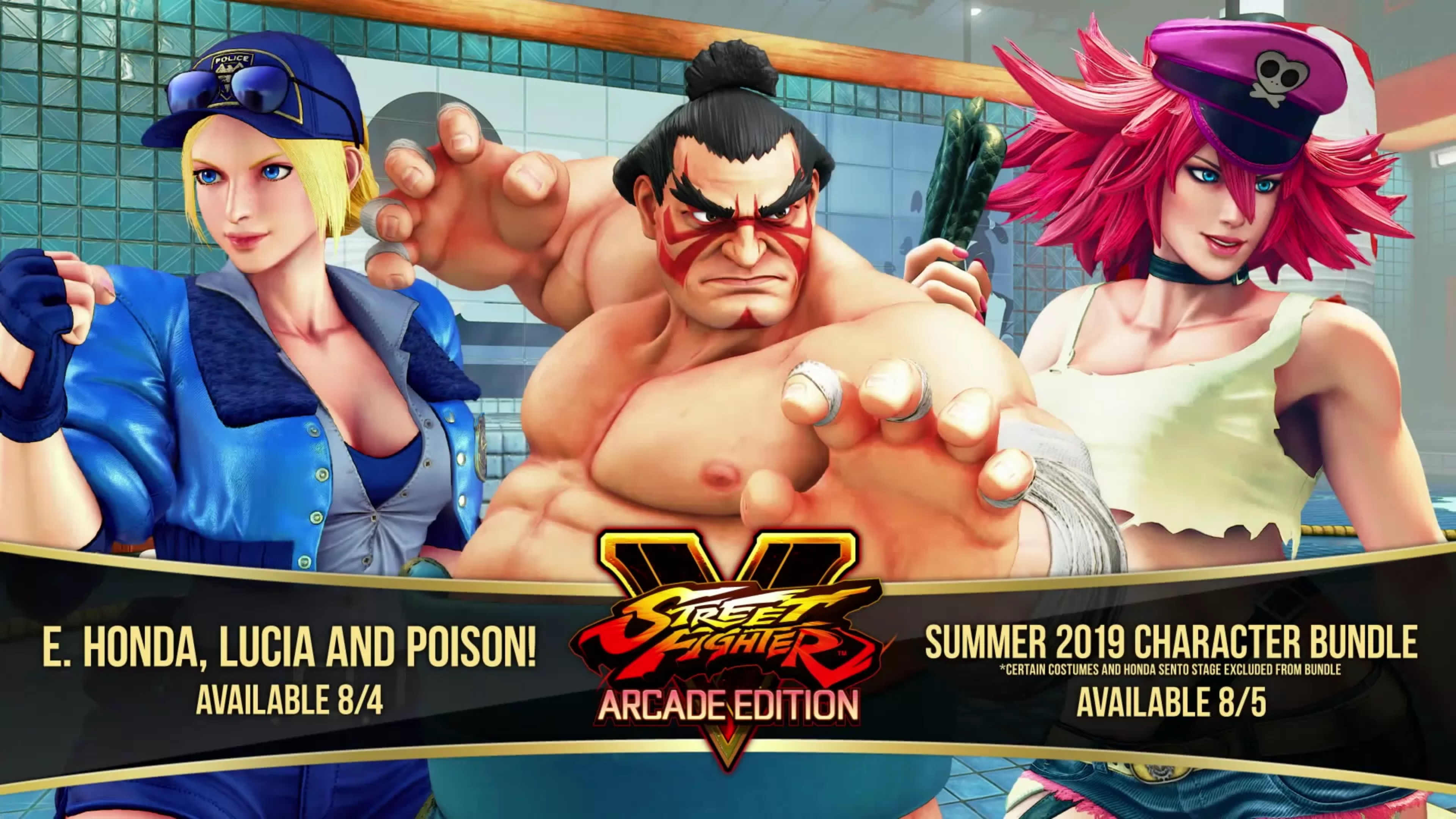 Street Fighter V akan menambahkan E. Honda, Poison dan pejuang baru Lucia pada 4 Agustus - Filtered Gameplay Trailer
