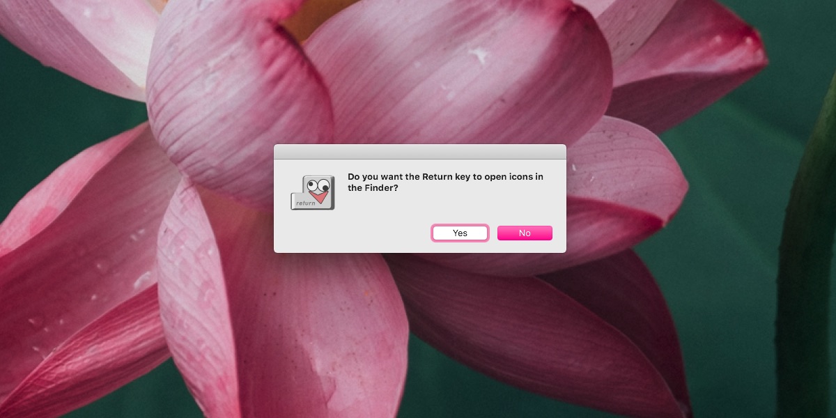 Cara menekan Enter untuk membuka file di macOS