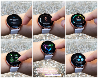  Instagram-Userin Fjona Cakalli memiliki Samsung dalam sejarahnya Galaxy Arloji aktif 2 sudah ditampilkan sebelum presentasi resmi. (c) Areamobile / instagram.com / fjonacakalli 