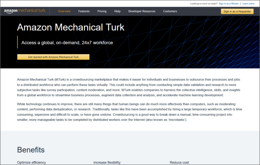 Amazon Situs Pekerjaan Tugas Mekanik Turk Mikro - Dapatkan Bayaran Untuk Melakukan Tugas Singkat Online
