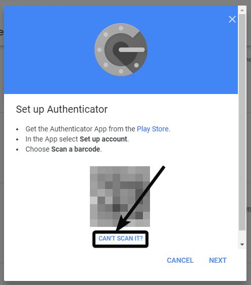 Kode Google Authenticator
