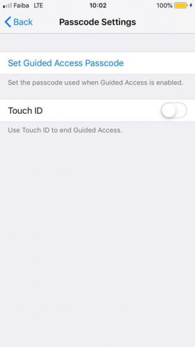 Programnyckelinställningar för Iphone-inställningar Touchid-lösenordskoder