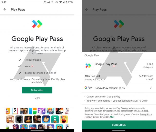 Google Sedang Menguji Aplikasi dan Langganan Game Play Pass di Android 2