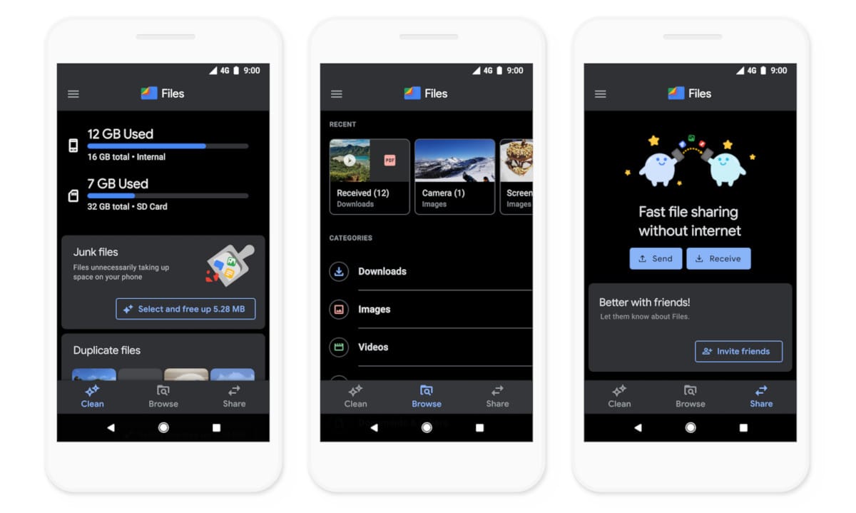 Files by Google Gets Dark Theme, Better Playback Controls for Offline Media