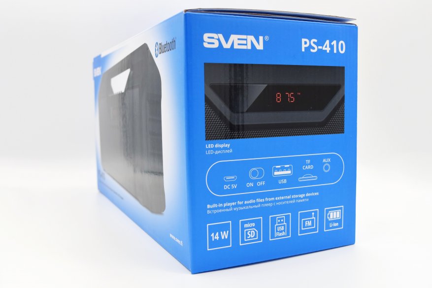 Sven PS-410: speaker Bluetooth brutal dengan radio FM bawaan 1