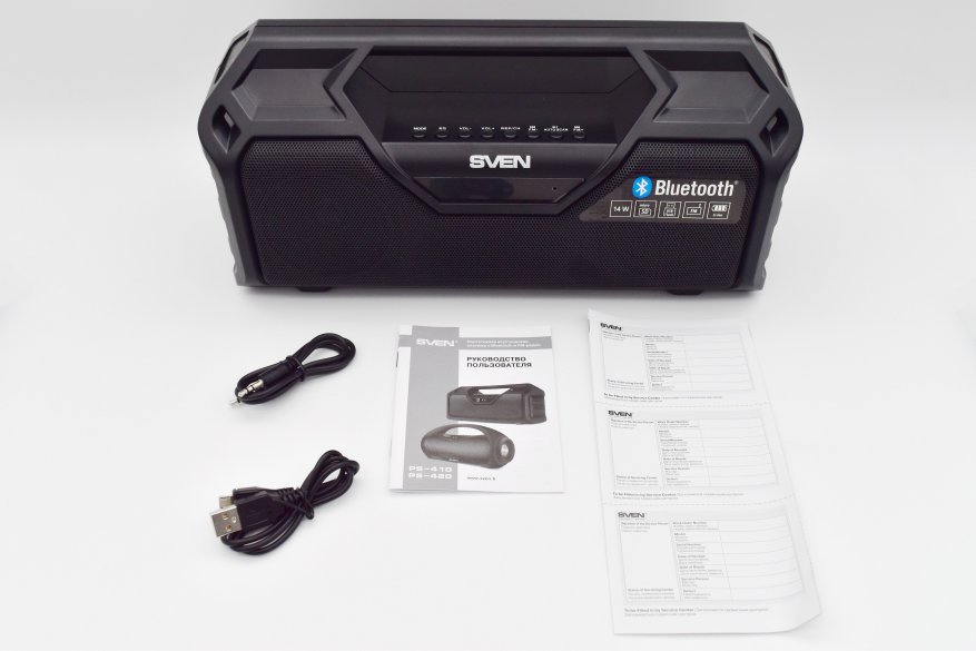 Sven PS-410: speaker Bluetooth brutal dengan radio FM bawaan 2