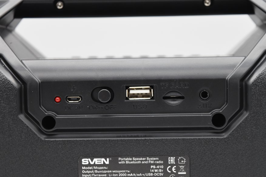 Sven PS-410: speaker Bluetooth brutal dengan radio FM bawaan 9
