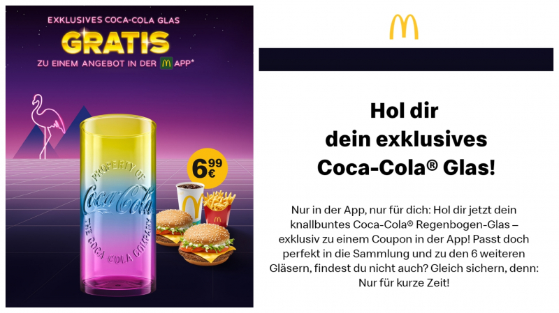 McDonalds: Tindakan eksklusif-aplikasi membawa hype di sekitar kaca pelangi