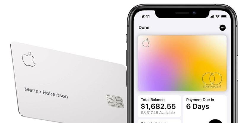 Apple Card är anslutet till iPhone