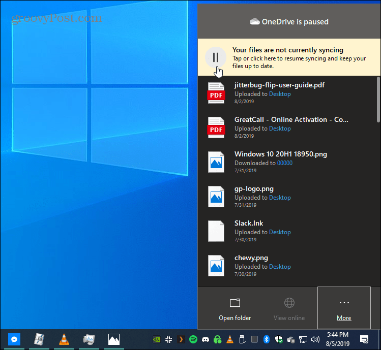 Cara Menjeda Sinkronisasi File OneDrive Secara Manual Windows 10 1