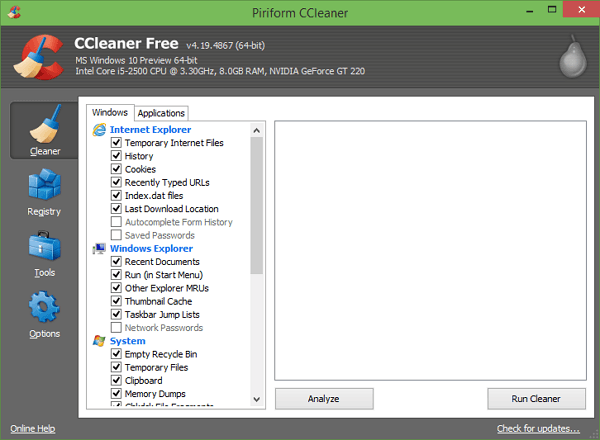 Software Wajib Setelah Instal Ulang Windows 7 - CCleaner