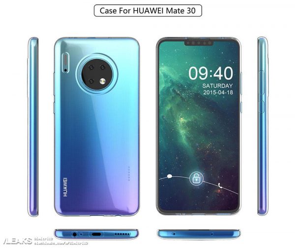 Huawei Mate 30: kebocoran baru mengkonfirmasi desain 2