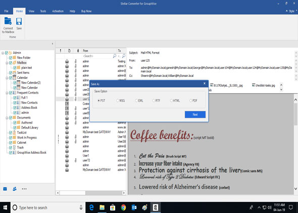 Panduan Langkah-demi-Langkah untuk memindahkan kotak pesan pengguna dari GroupWise ke Outlook PST atau Office 365 5