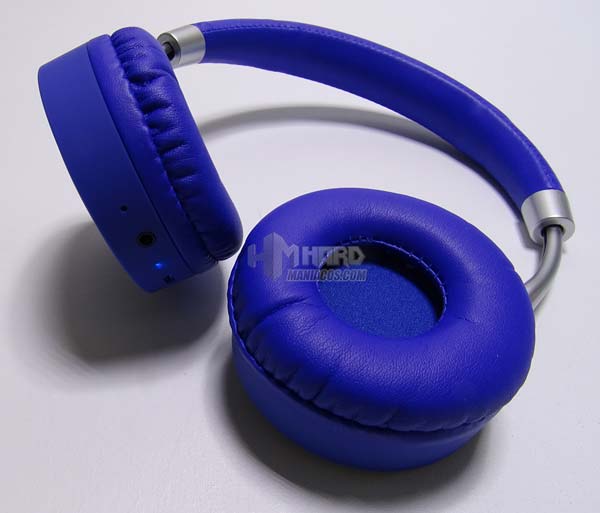 Blå LED Bluetooth-hörlurar CoolBox 
