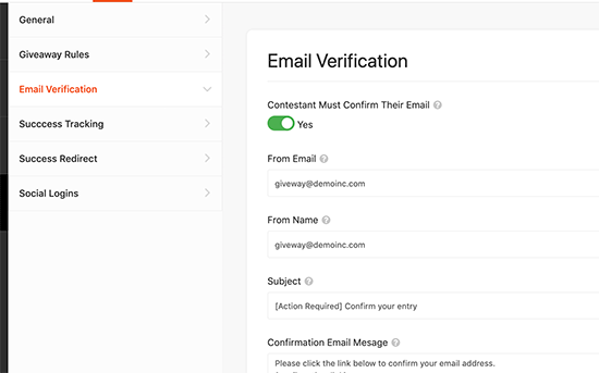 Aktifkan verifikasi email