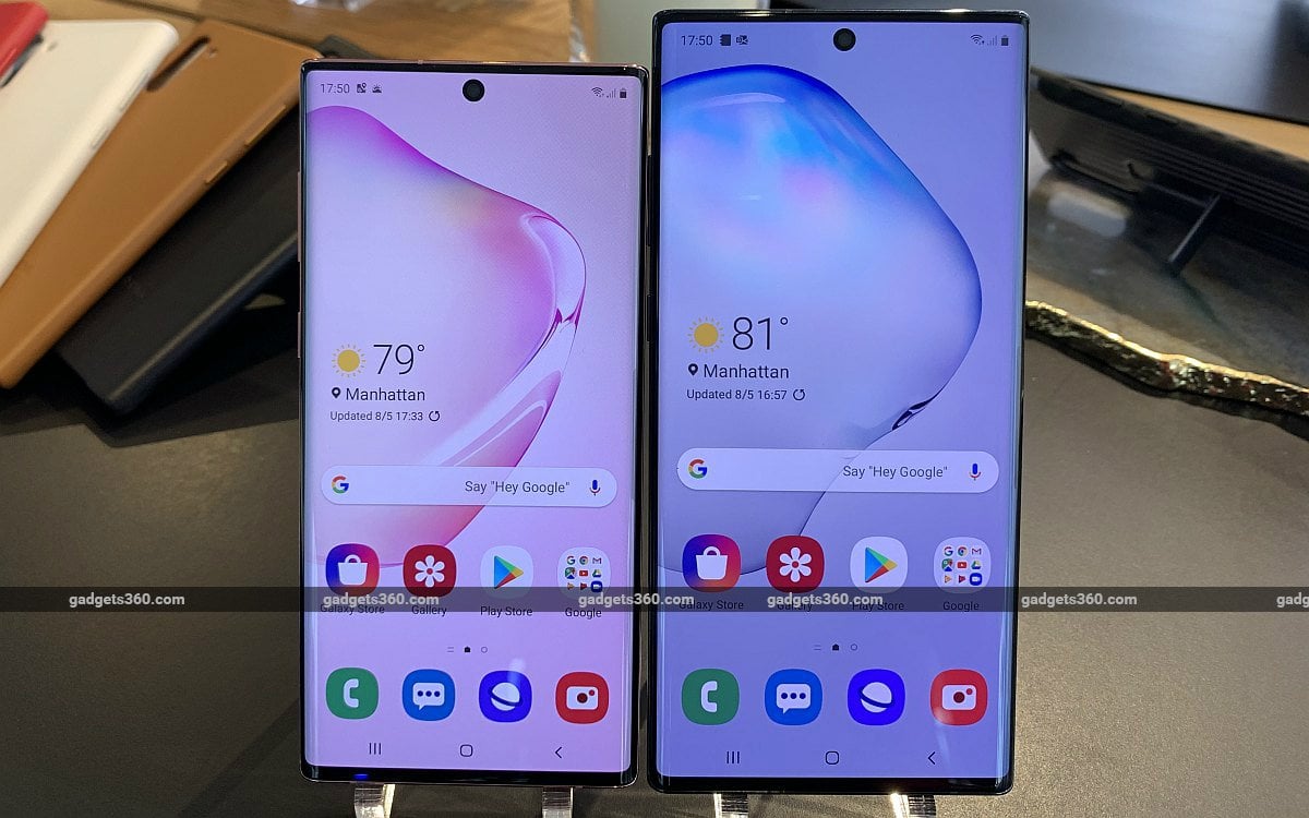Samsung Galaxy Note 10, Galaxy Note 10+ Price in India Revealed