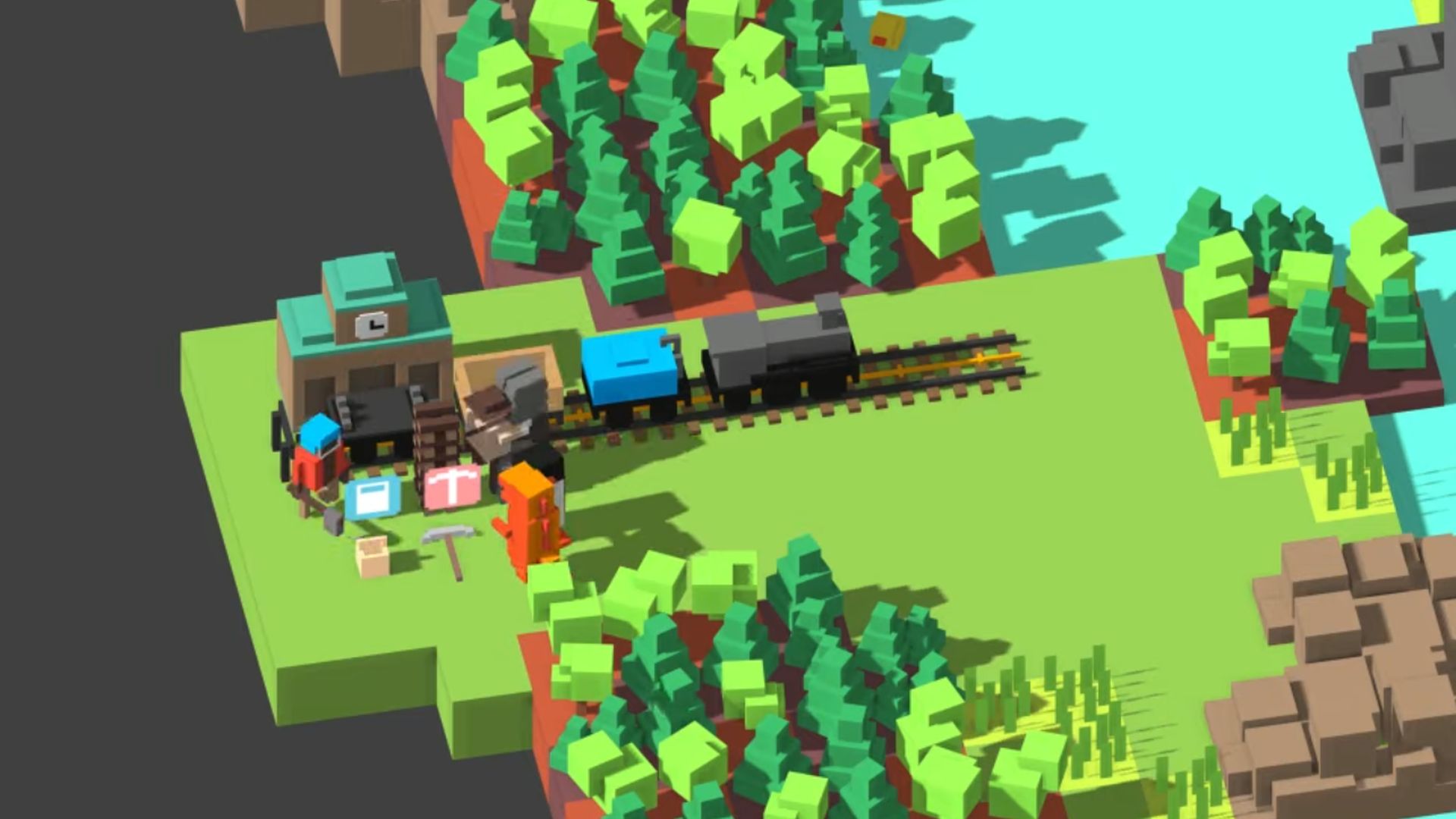 Train Simulator bertemu Overcooked sebagai Unrailed! menuju akses awal