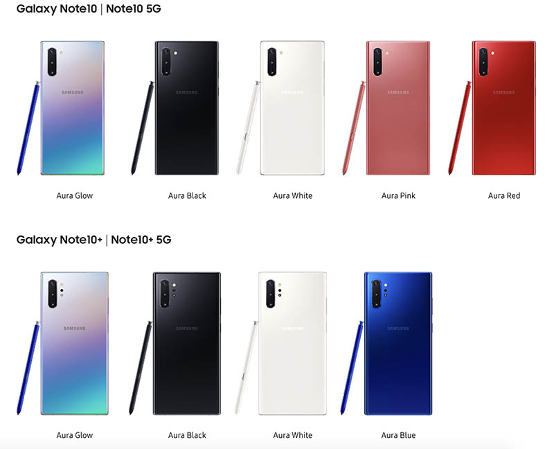 Samsung memperkenalkan yang baru Galaxy Note 10 dan Note 10+ 1