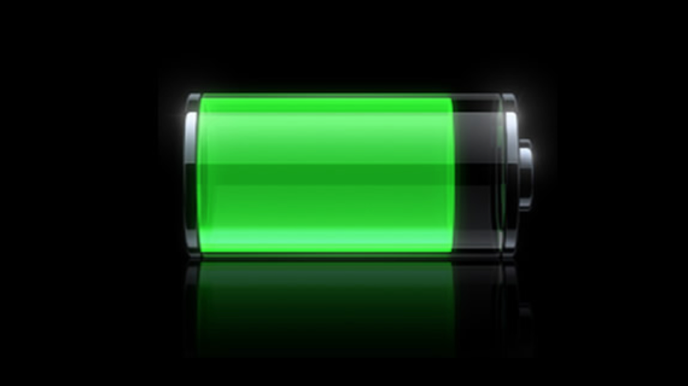 A green battery icon with a black background represents the search query "iPhone stiker WhatsApp pihak ketiga".