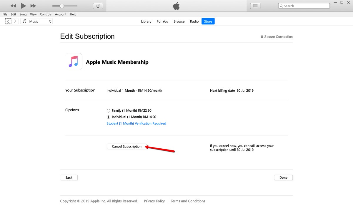 Hur du avbryter ett iOS App Store-prenumeration 3