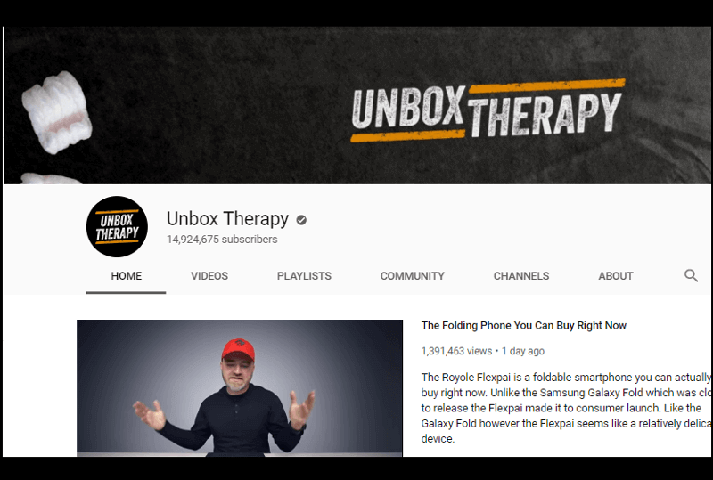 Unbox Therapy - Saluran Youtube