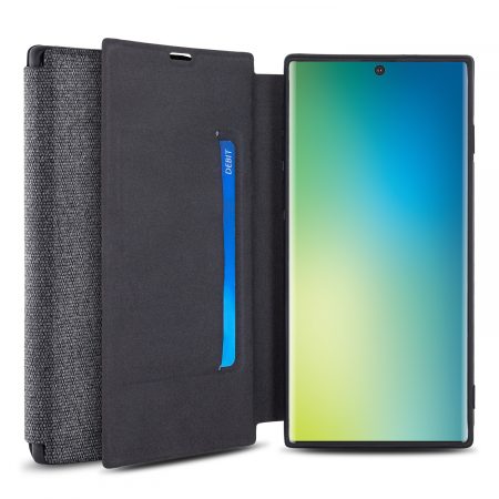 Olixar Canvas Samsung Galaxy Note 10 Wallet Case - Gray