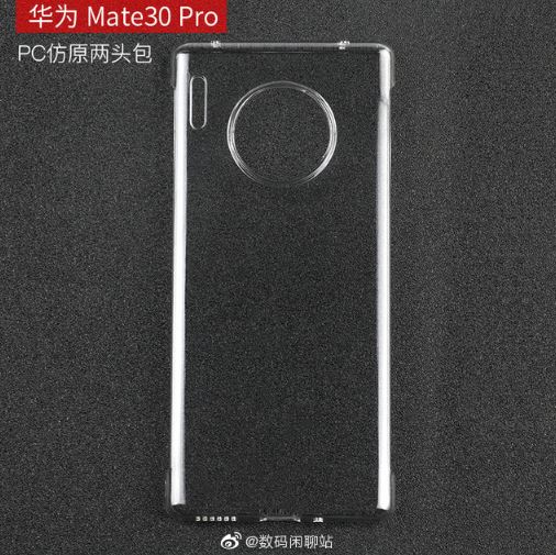 Det påstådda Huawei Mate 30 Pro-fallet hävdar en rund bakkamerainställning 1