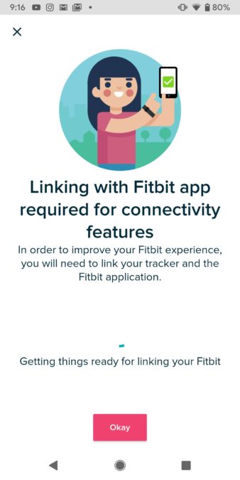 anslut fitbit-applikationen med tracker
