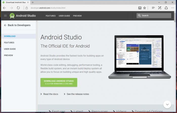 Ladda ner Android Studio