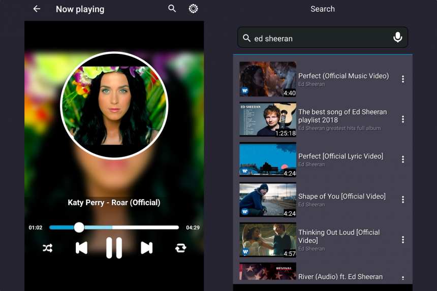 Aplikasi Android untuk mendengarkan musik dari YouTube 2