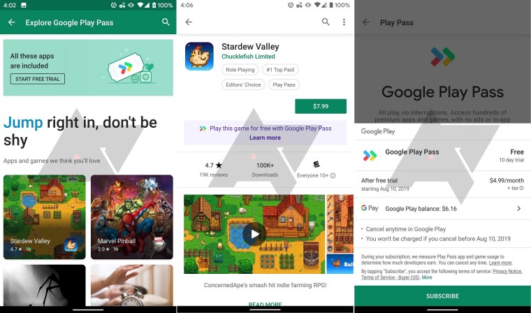 Google telah menguji layanan berlangganan Play Pass di belakang layar 3