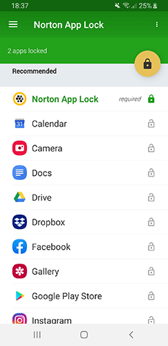 Android App Locker Nortonapplock terbaik