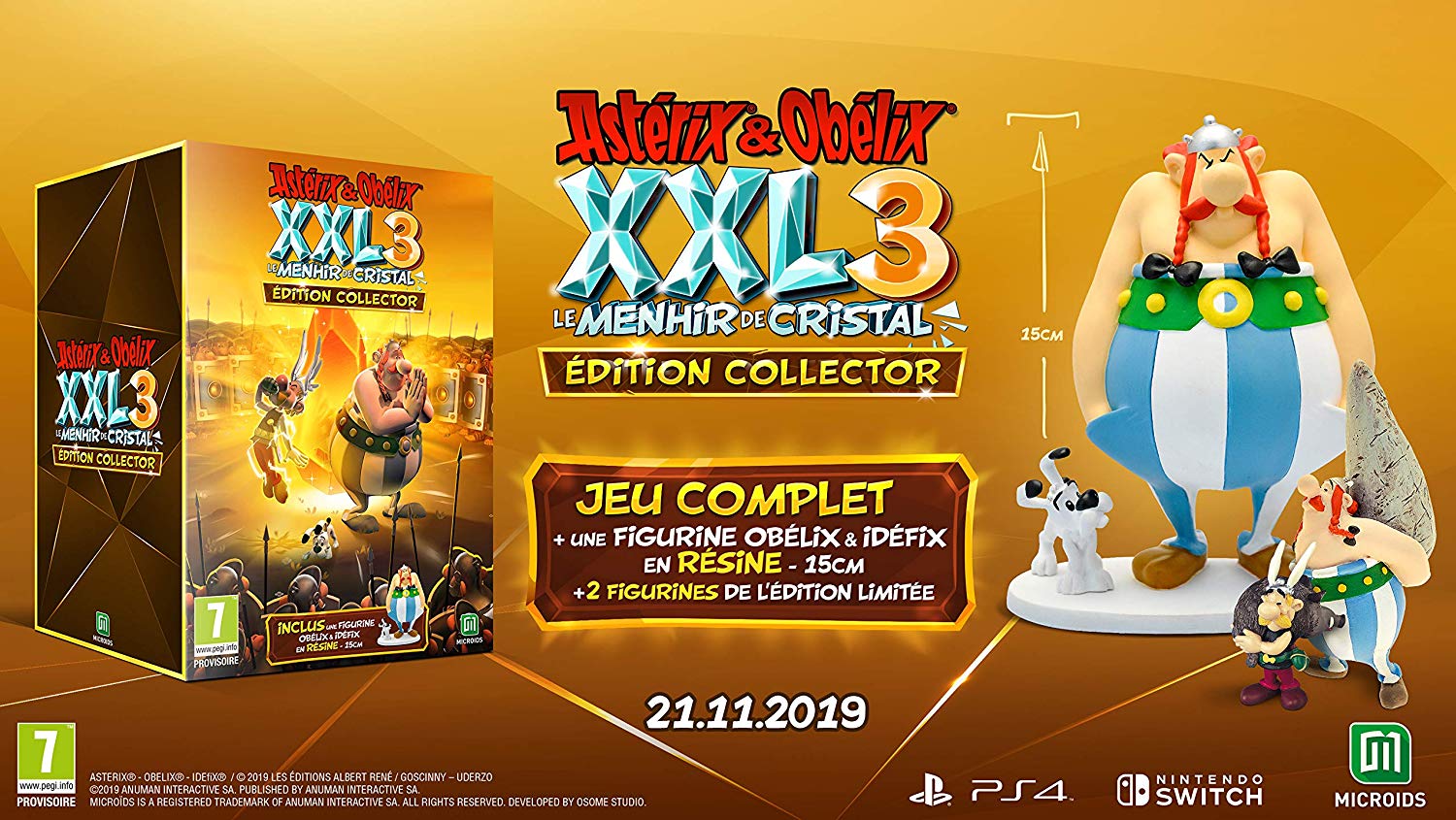 Asterix & Obelix XXL 3: The Crystal Menhir menghantam Eropa pada 21 November 2019, Edisi Kolektor diungkap
