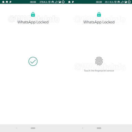 Bild - Fingeravtryckslåset kommer till WhatsApp beta för Android