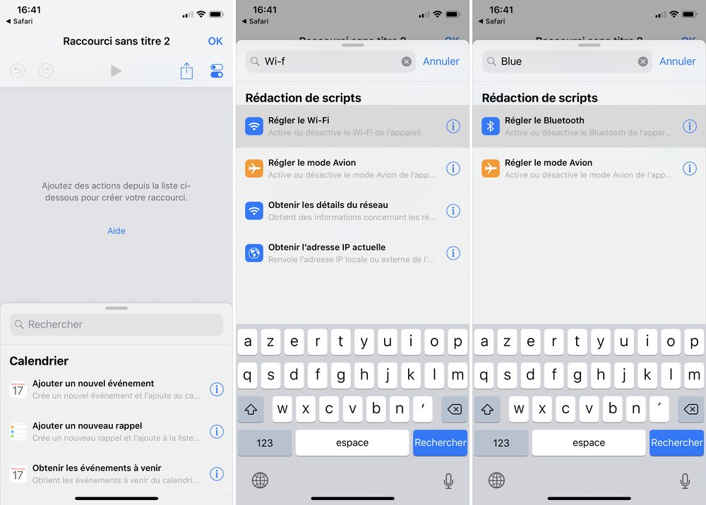 iphone creer raccourcis wifi bluetooth Les raccourcis iOS à connaître pour un meilleur penggunaan de son iPhone
