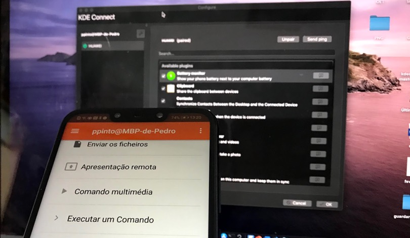 Ligue o seu Android ao Mac via KDE Connect