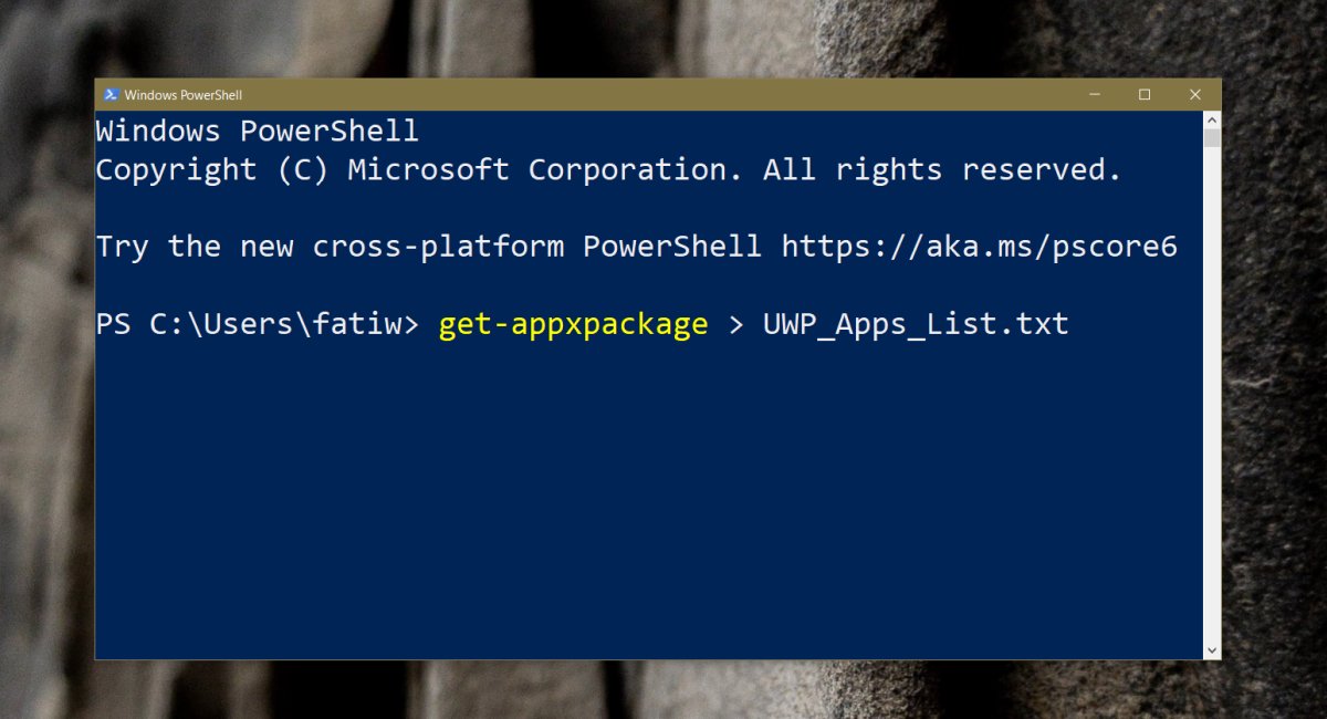 Hur man öppnar ett UWP-program från den aktiva kommandoraden Windows 10 1