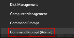 Admin command prompt