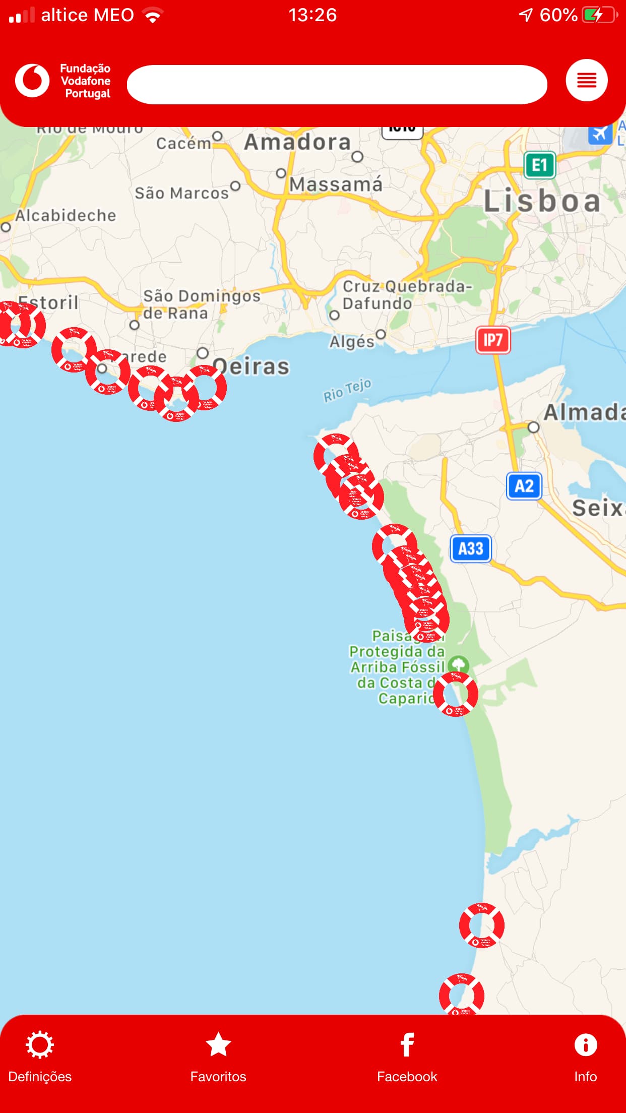 Live Beach: Vodafone-applikation med realtidsdata från 186 stränder 1