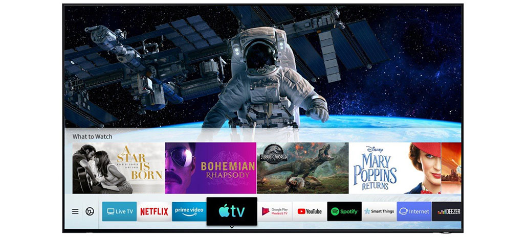 Smart TVs da Samsung ganham aplicativos Apple TV e AirPlay 2