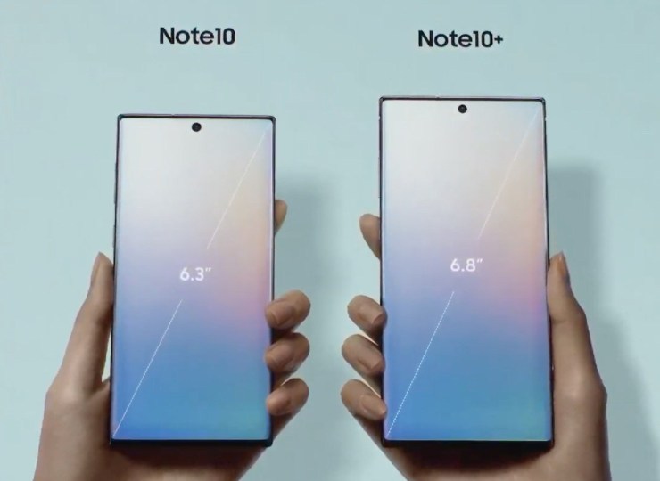 Galaxy Note 10 vs Galaxy Note 10 Plus: Display