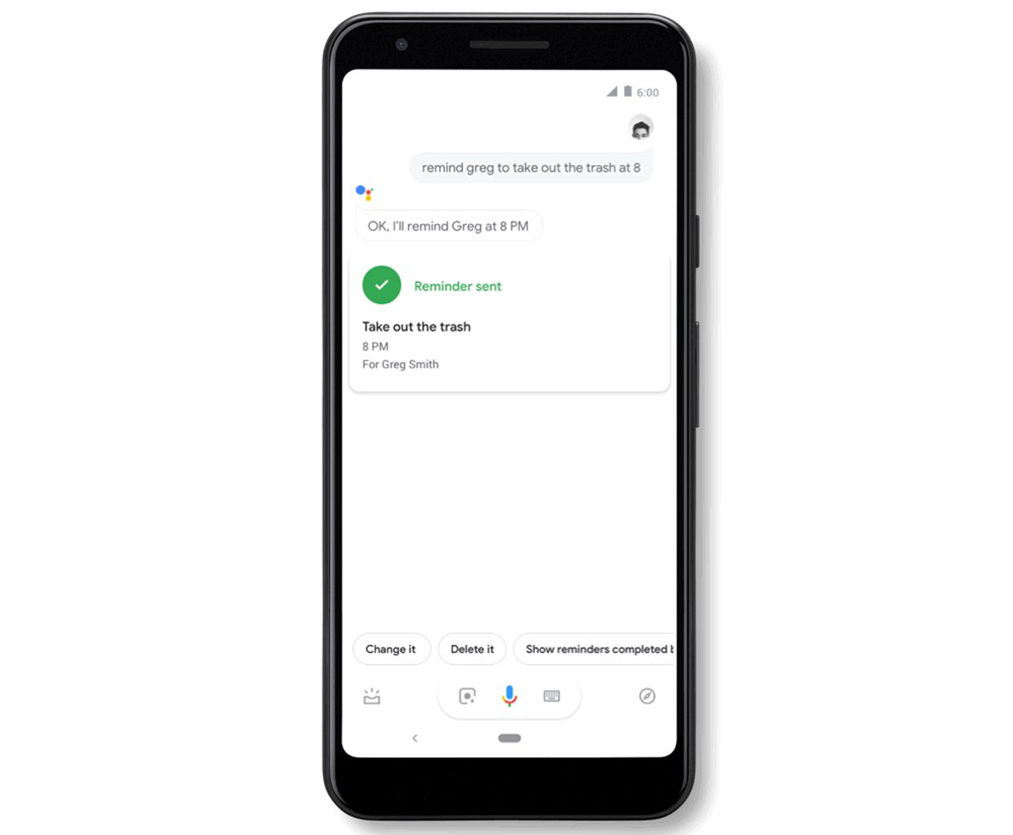 Google Assistant memperoleh Pengingat yang Ditugaskan untuk teman dan keluarga