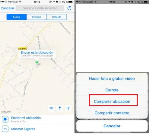kirim lokasi palsu di Whatsapp iOS