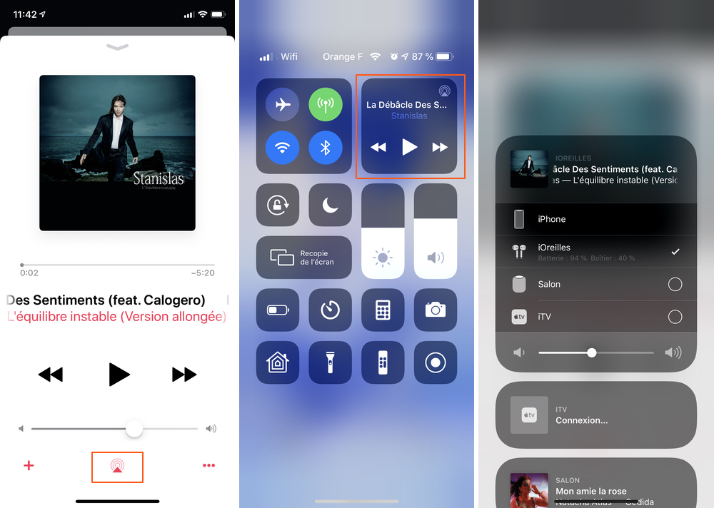 iphone lecteur affiche batterie airpods Kommentaromvandlare och konfiguration v AirPods 2 för iPhone, iPad och Mac-väljare